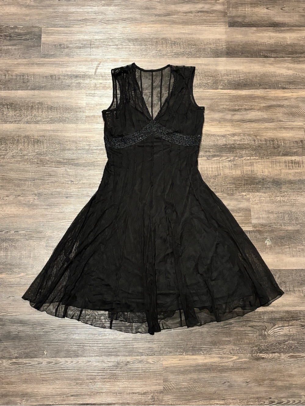 Mixit Black Sleeveless V-Neck Mini Dress